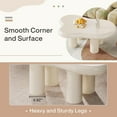 thumbnail image 4 of Tribesigns Cloud Coffee Table, Cute Cream Coffee Table with 4 Legs, Modern Carton Center Table for Living Room, 4 of 5