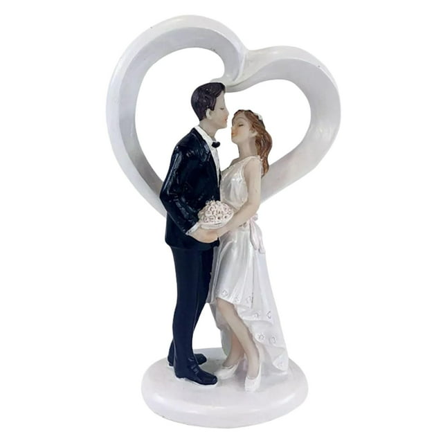 Estatua de estatuilla de pareja Adorno de amantes abrazados Decoración de F Colcomx Figura de resina de pareja de amor
