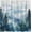 Blue Black, variant on Misty Forest Shower Curtain Blue Pine Tree Nature Scenery Watercolor Foggy Mountain Landscape Abstract Jungle Rustic Abstract Aesthetic Bath Curtain with Hooks