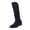 Black, variant on Willtoo Women Pointed Toe Block Heel Knee High Boots Comfort Low Heel Fashion Long Boots for Autumn Winter Daily Wear & Outdoor Activities