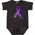 thumbnail image 3 of Inktastic Alzheimer's Awareness Purple Ribbon Made of Heart Boys or Girls Baby Bodysuit, 3 of 5