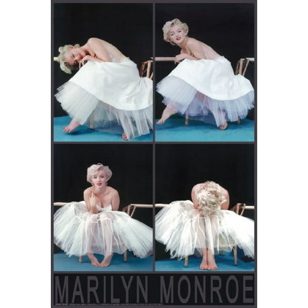 lørdag Kostbar Erobrer Marilyn Monroe Poster Ballet Collage New 24x36 - Walmart.com