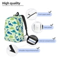 thumbnail image 3 of Fotbe Cute Dinosaur Blue Green Mochila de Lona con Estampado, Mochila Duradera, Mochila Versátil de Alta Calidad, Mochila Compacta Vintage-Medium, 3 of 5