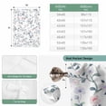 thumbnail image 6 of Spring Flowers Balloon Curtains 63 Inch Length for Living Room/Bedroom, Blue Pink Floral Leaves Pastoral Botanical Rod Pocket Privacy Door Curtains Decorative Tie Up Shade for Window 52"x63", 6 of 8
