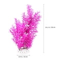 thumbnail image 2 of COMPUKAS 1Pc Simulation Water Grass Violet Artificial Aquarium Plant with Ceramic Base Fish Safe Material, 2 of 8