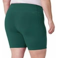 thumbnail image 5 of Mondetta Womens Active Midweight Ribbed Bike Short (US, Alpha, Small, Regular, Regular, Pacific Green), 5 of 5