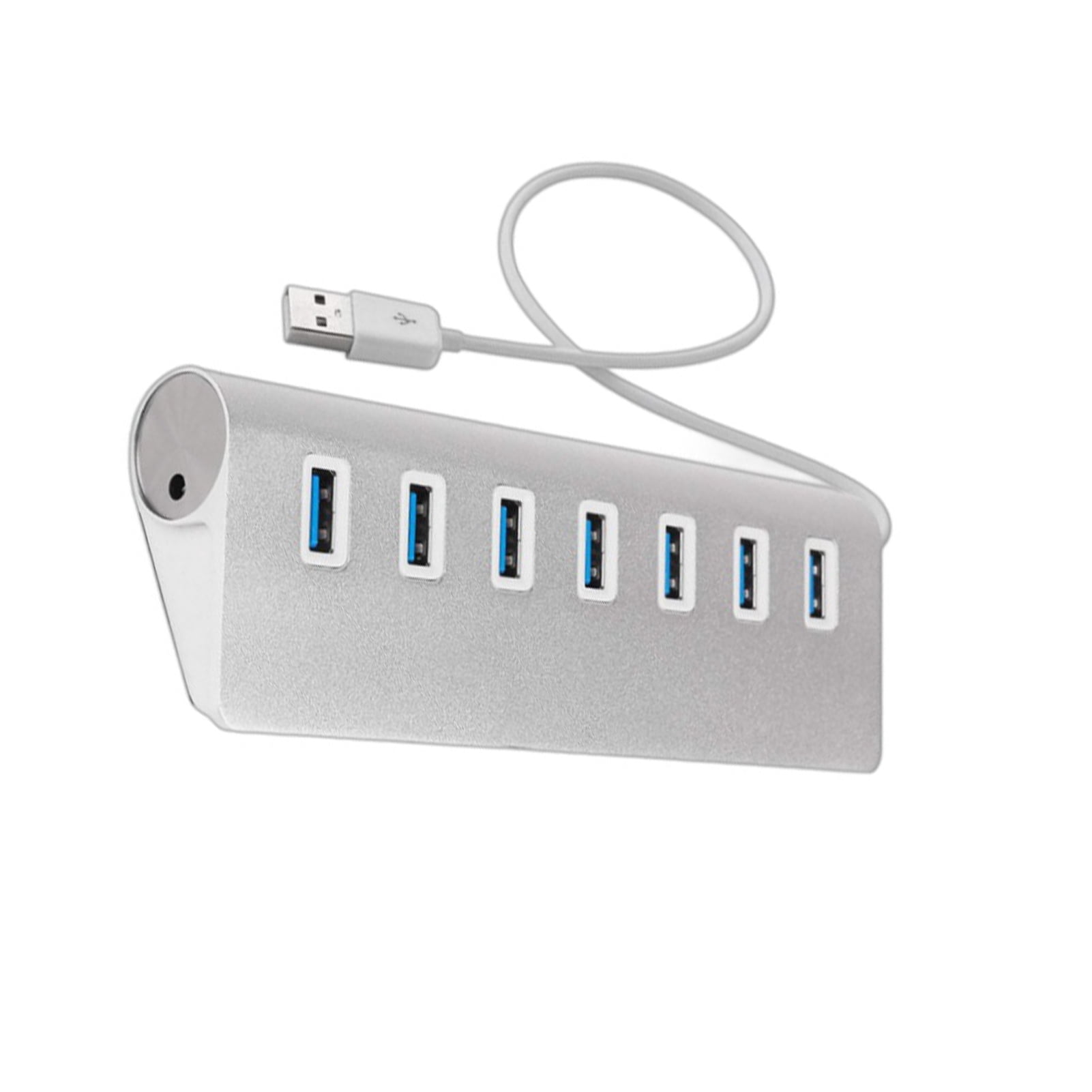 braveheart USB 3.0 hub 5Gbps, 7-port USB data hub USB 7 USB data ports, 30W power adapter, aluminum driven USB C hub computer