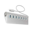 thumbnail image 2 of 7-Port USB 3.0 Hub with 18W Fast Charging - High-Speed 5Gbps Data Transfer, Compact & Portable Design for PC, Laptop & Travel Use (Universal Compatibility with USB-A/USB-C, Stable Power Supply), 2 of 10