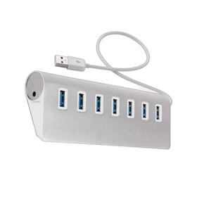 braveheart USB 3.0 hub 5Gbps, 7-port USB data hub USB 7 USB data ports, 30W power adapter, aluminum driven USB C hub computer