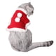 thumbnail image 5 of Capa navideña con sombrero para mascota, disfraz divertido de Año Nuevo para mascota, ropa de cosplay para gato (capa y sombrero rojos, talla S), 5 of 7