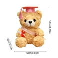 thumbnail image 3 of Graduation Bear Class of 2025 Teddy Bear Stuffed Animal with Black Grad Cap Soft Light Brown Kindergarten Preschool High School College Graduation Gift for Boys and Girls, 3 of 6