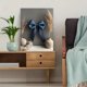 thumbnail image 5 of Qisvanset Framed Canvas Wall Art 12x16 Inch Blue Bow Coquette Girly Nursery Apartment Decor, 5 of 5