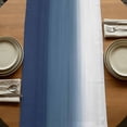 thumbnail image 5 of Table Runners 120 Inches Long Dress Scarves, Navy Blue Ombre Farmhouse Coffee/Dining/Kitchen Table Runner for Living Room, Modern Abstract Art Texture 13x120 Inch, 5 of 9