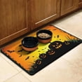 thumbnail image 3 of Pumpkin Spooky Pet Food Mat Happy Halloween Absorbent Water Non-Skid 17x30 Inch Dog Water Mat Dog Feeding Mat EcoFriendly Durable Pet Placemat, 3 of 7