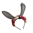 thumbnail image 4 of Lace Bunny Ear Headband Floral Hair Clasp For Party Use And Celebrations Designed For Women In Multi Color 1Pc, 4 of 5