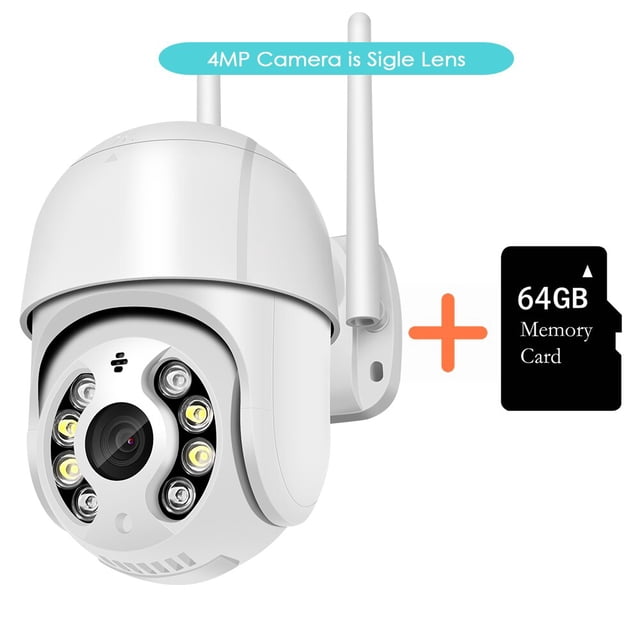 Cámara IP PTZ de 8MP con doble lente, videocámara de vigilancia con detección humana por Ia, visión nocturna a Color, 4MP, 1080P, WiFi, aplicación iCSee