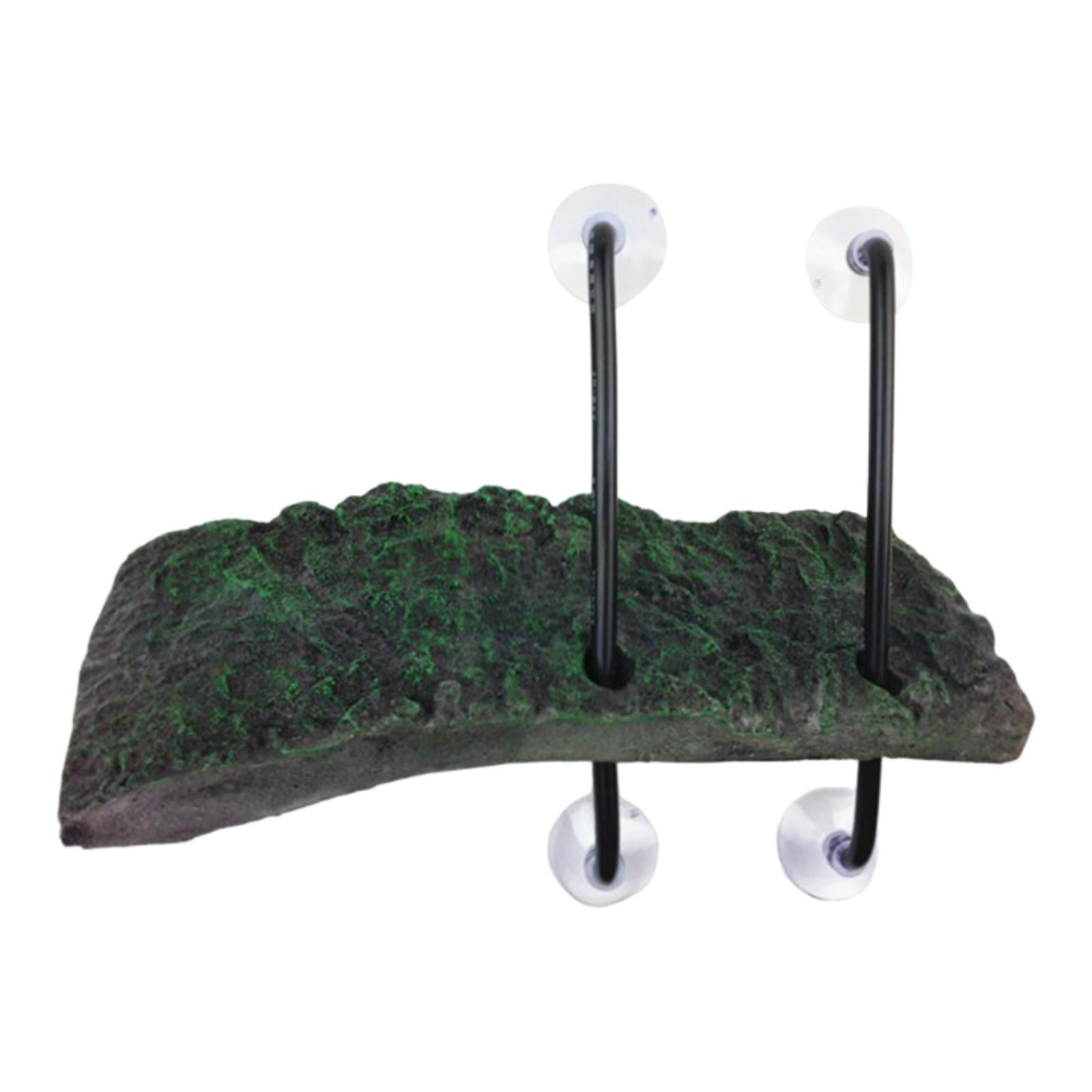 Reptile Ledge Floating Platform Climbing Dock with Lifelike Rock Appearance for Bearded Dragons Lizards Geckos