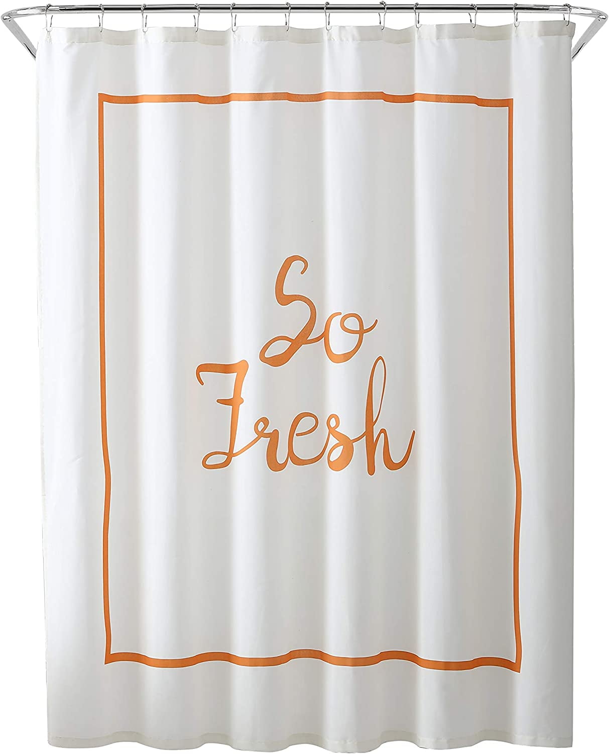 Shower Curtain with Antimicrobial Odor Protection So Fresh 72x72