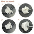 thumbnail image 2 of Yammee 2/4pcs Plastic Desk Grommets Cable Hole Cover for Office and Home Table Cable, 2 of 12