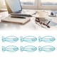 thumbnail image 4 of Clips de Papel Con forma, 100 PCS Clips de Papel de Electroplatacia forma de Pescado para documento, 4 of 7