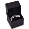 thumbnail image 4 of Charming Jewelers Tungsten Wedding Band Ring 4mm for Men Women Comfort Fit 18K Rose Gold Plated Plated Pipe Cut Flat Brushed Polished Lifetime Guarantee Size 12, 4 of 5