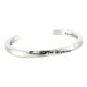 thumbnail image 3 of Pulsera abierta con diseño de corazón "Never Give Up" para mujer y hombre, joyería para parejas. Acero, 3 of 9