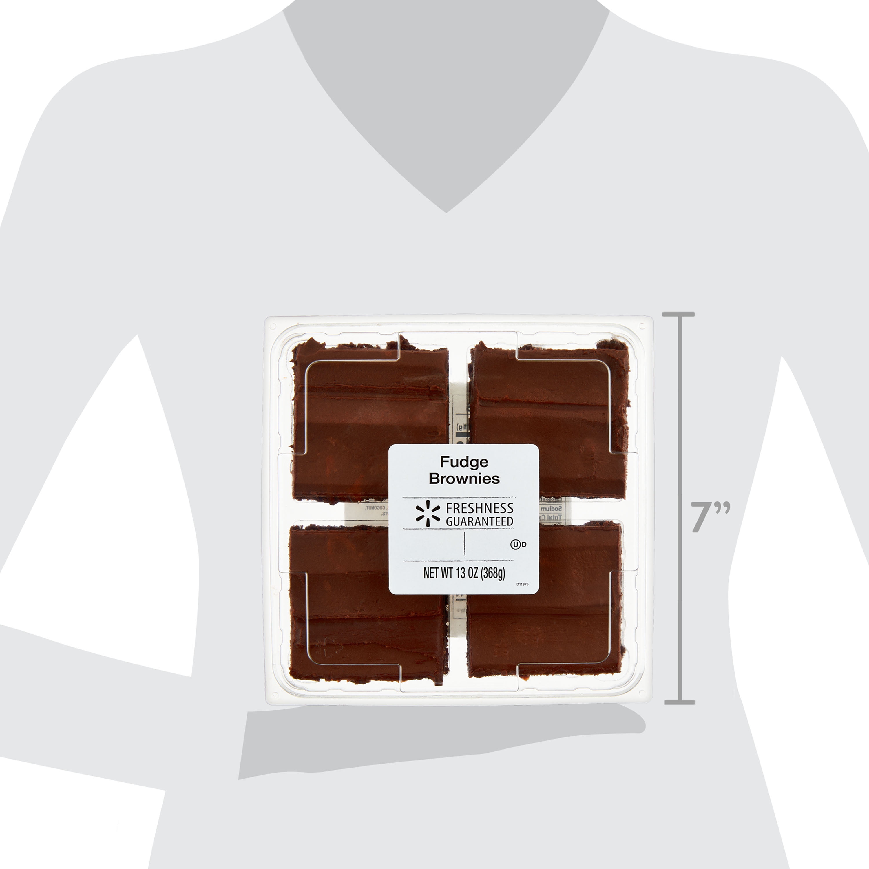 Freshness Guaranteed Fudge Iced Brownie, 13 oz, 4 Count