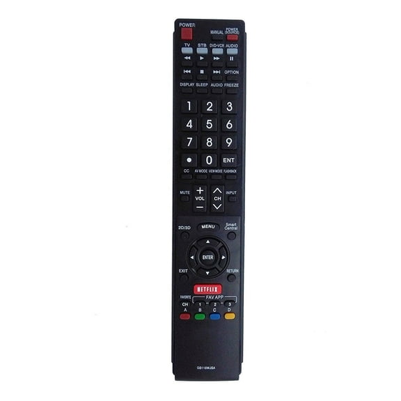 NEW GB118WJSA Remote Control for Sharp AQUOS TV LC-70EQ10U GA890WJSA LC-43LE653U