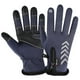 thumbnail image 1 of Guantes de ciclismo de invierno, impermeables, resistentes al viento, antideslizantes, cálidos, con dedos completos y pantalla táctil para deportes al aire libre, correr, motocicleta, azul, L, 1 of 1