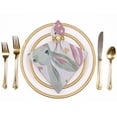 thumbnail image 2 of WYYP Bunny Bows Heart Cloth Napkins Polyester Party Dinner Decoration Washable Napkins 2 PCS, 2 of 7