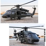 UH-60 Black Hawk Helicopter Model, Alloy Military Helicopter Replica 1:64 Scale, Static Aircraft Display Model with Stand, Collection, Decoration, Perfect Gifts