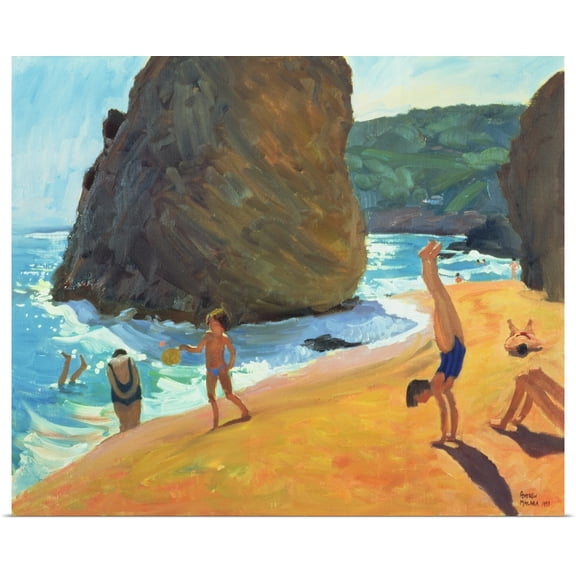 Great BIG Canvas | Rolled Andrew Macara Poster Print entitled Morning, Platja dos Rosais, Costa Brava, 1997