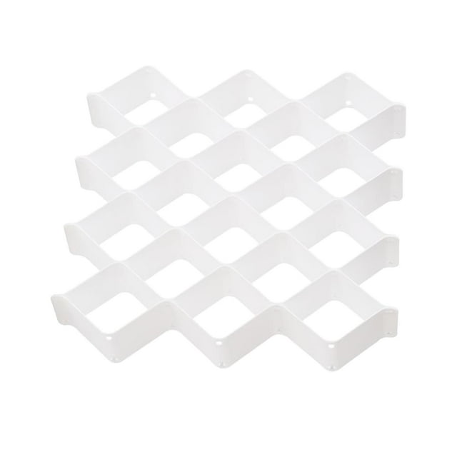 Cajas de almacenamiento personalizables con rejilla divisoria para organizar ropa y guardar sujetadores. 8x luz de luna blanca