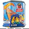 thumbnail image 1 of Hot Wheels Roll Out Raceway Track Set, Storage Bucket Unrolls into 5-Lane Racetrack, 1 of 7