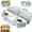 Blue, variant on Duslogis 6 in 1 Onigiri Mold Triangle Sushi Making Kit - Easy to Store Carry And Clean Multifunctional Rice Ball Mold for Making And Storing Sushi (Beige)