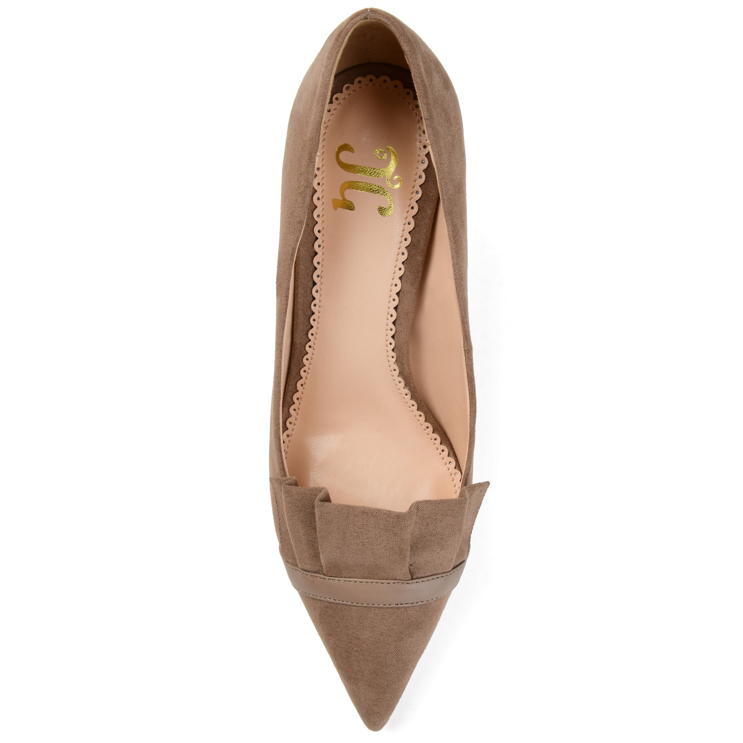 Journee Womens Marek Pointed Toe Mid Heel Pumps
