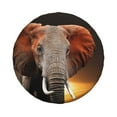thumbnail image 2 of Balery Elephant Sunset In Kenyatire Cover Waterproof Dust-Proof, Universal Spare Wheel Tire Cover For Trailer, Rv, Suv Truck And Vehicle Camper Accessories-15 Inch, 2 of 9