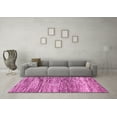 thumbnail image 3 of Ahgly Company Indoor Square Abstract Pink Modern Area Rugs, 5' Square, 3 of 4
