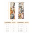 thumbnail image 6 of Fsddascl Thanksgiving Blackout Curtains for Bedroom/Living Room, Thermal Insulated Kitchen Curtains, Pink Orange Blue Fall Pumpkin Fruit Butterfly Grommet Darkening Window Treatment Drapes 42"x84"x2, 6 of 6