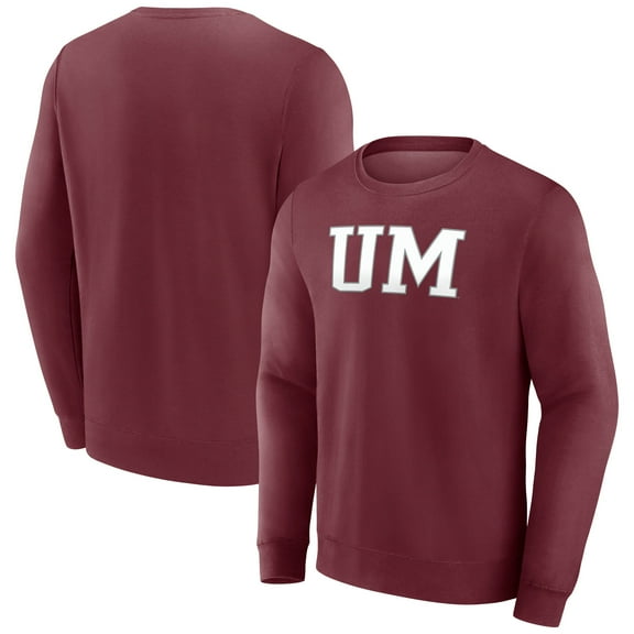 Men's Fanatics Maroon Montana Grizzlies Short Name Pullover Sweatshirt