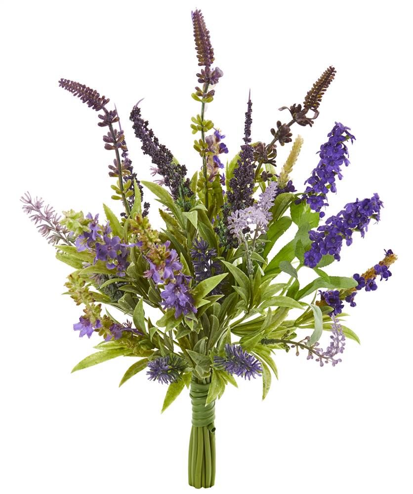 Nearly Natural 15? Lavender Artificial Flower Bouquet (Set of 3