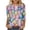 Multicolor A, variant on Womens Tops Easter Printed 3/4 Length Sleeve Womens Tops Blouses Shirts Women's Easter Floral Round Neck 3/4 Sleeve T-shirt Loose Three-quarter Sleeve Shirt