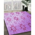 thumbnail image 2 of Ahgly Company Indoor Square Patterned Pastel Purple Pink Area Rugs, 7' Square, 2 of 6