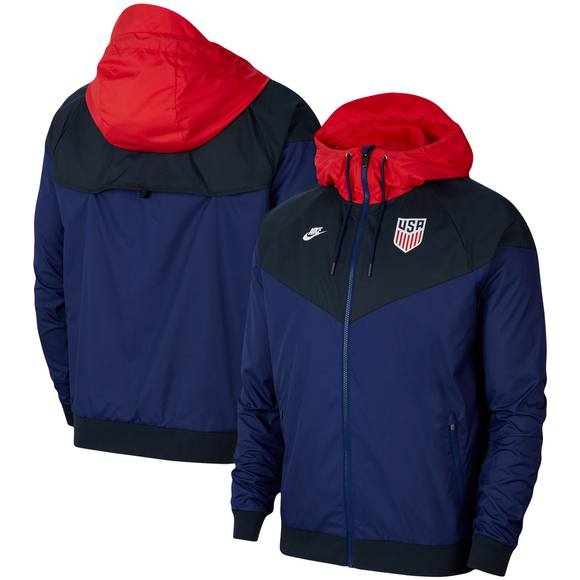Amarillento segundo Discriminar US Soccer Nike Windrunner Full-Zip Hoodie Jacket - Navy - Walmart.com