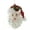 STRAIGHT, variant on Holiday Ornament Santa Head. Glass Claus Christmas Holly