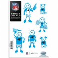 thumbnail image 1 of Siskiyou Sports 2FFSD170 NFL Carolina Panthers Family Decal Set, Small, 1 of 1