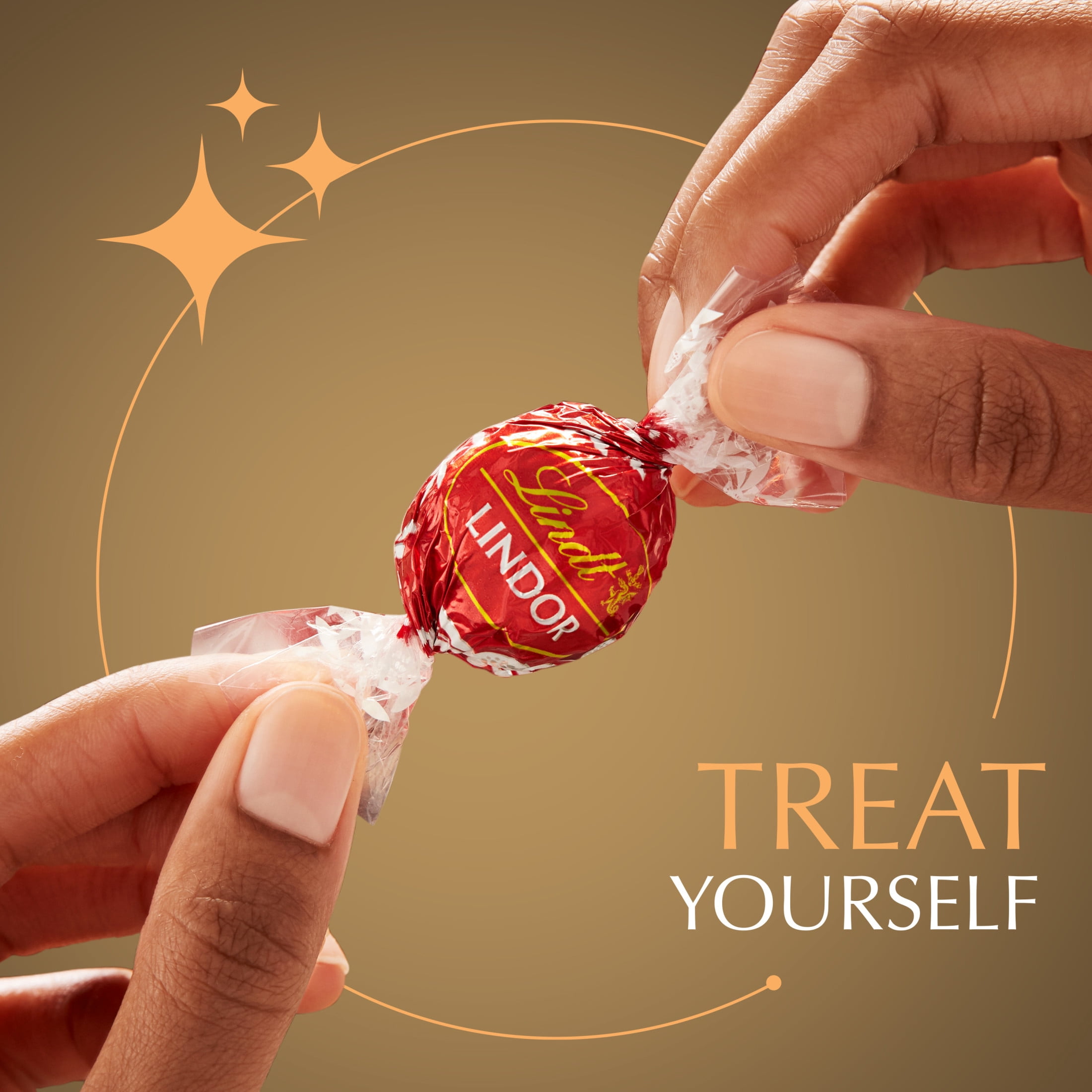 Lindt LINDOR Assorted Chocolate Candy Truffles Gift Box, 3.8 oz.