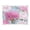 Pink Peony Pattern, variant on Acrylic Tray Clear Serving Tray Rectangle Decorative Tray with Cut Handle Red Maple Leaf Pattern