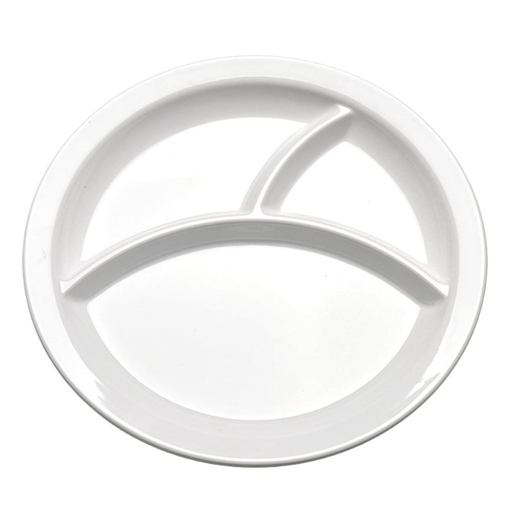 Compartment Food Plate Melamine Platter Tray Kids Compartment Food Bowl
