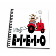 3dRose Old Macdonald Eieio Cartoon - Mini Notepad, 4 by 4-inch